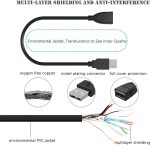 كابل وصلة USB ذكر إلى أنثى سلك تمديد نوع ايه لنقل البيانات من اكسون بطول 1.5 متر موديل X1140، لوحة مفاتيح - الصورة 3