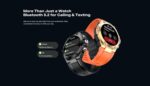 ⁦ساعة انفنيكس XWatch3GT- XW3GT الذكية: مقاومة للماء بتصنيف IP68، شاشة HD كبيرة للغاية 1.54 انش، 123 وضع رياضي، دعم مكالمات بلوتوث، مراقبة الصحة وتتبع اللياقة البدنية، سوارين، ضمان لمدة عام⁩ - الصورة ⁦6⁩