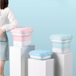 ⁦غسالة الملابس المحمولة "نقاوة" تعتني بملابسك في أي مكان. ذات تصميم مبتكر وأداء عالي، مثالية للسفر والمغامرات. تصميم قابل للطي واقتصادية - من جينيريك⁩ - الصورة ⁦2⁩