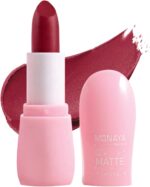 Monaya Bourjova Matte Lipstick - Bold, Smudge-Proof, Long-Lasting Matte Finish, Highly Pigmented (L112#)