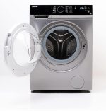 غسالة تحميل أمامي TW-BJ90M4EG(SK) بمحرك انفرتر 12 برنامج سرعة 1400 RPM سعة 8 كجم من توشيبا، لون فضي - الصورة 4