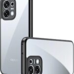 جراب حماية من ليمكسي لموبايل اوبو A6 برو 5G مع حماية مضادة للبصمات والسقوط من السيليكون المرن غير القابل للانزلاق + جراب حماية شفاف من الاكريليك