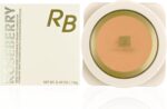بودرة أساس RB-CP0797 بتركيبة عالية التغطية لتركيز مثالي على نعومة البشرة مع إسفنجة ناعمة من روز بيري، بوزن 14 جم، (درجة 03 شيل)