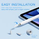Replacement Pencil Tips for Apple Pencil Pro,Upgraded Pencil Tips fit for Apple 2nd 1st Gen USB-C,and Logitech Crayon Digital Pencil,Pencil Tips Pad Pro Pencil,No Wear Out Fine Point Resistance - الصورة 2