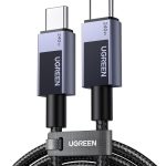 كابل شحن سريع L513 USB-C إلى USB-C PD من يوجرين بطول 2 م لون رمادي سبيس جراي