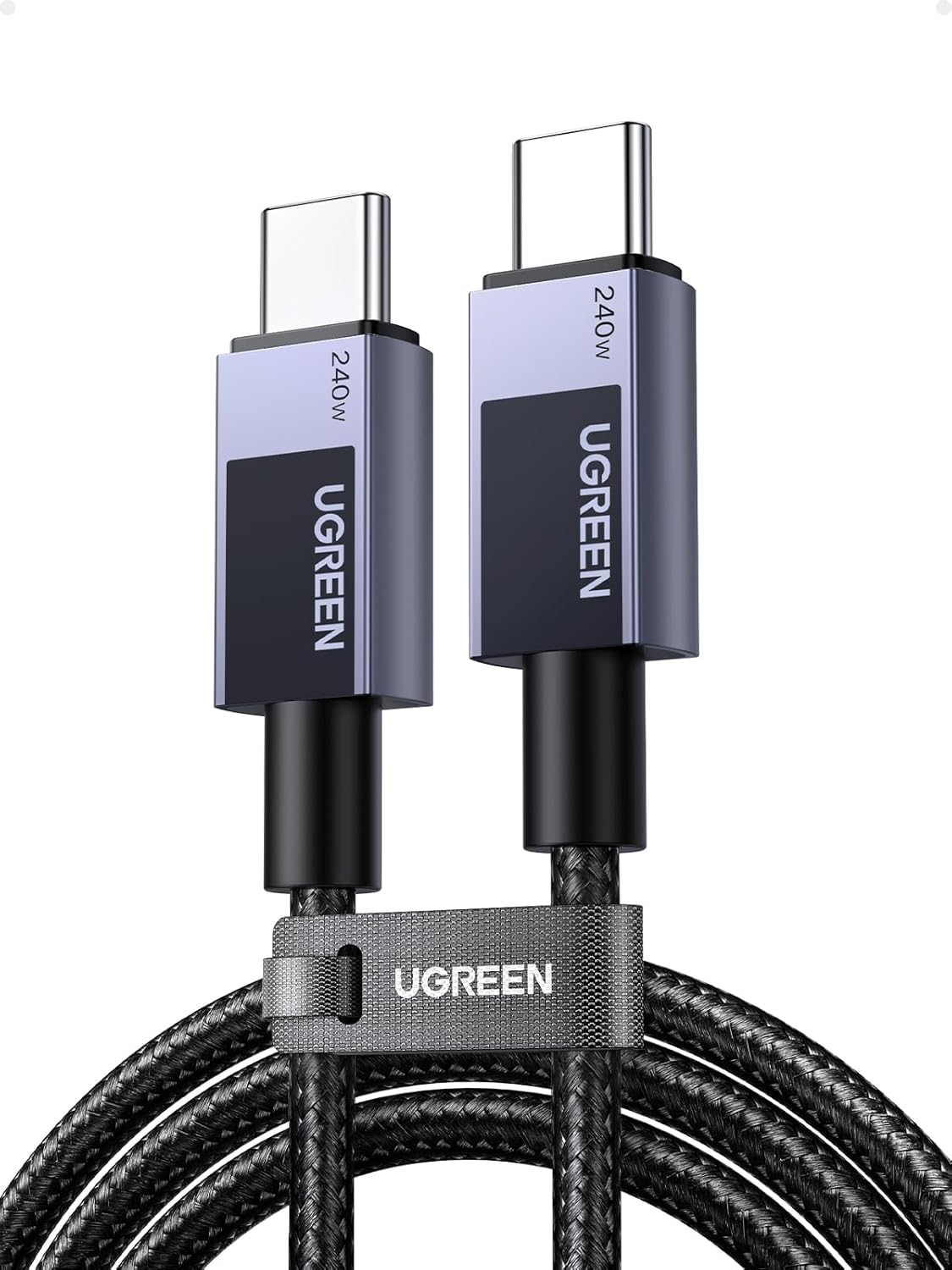 7110en0J3rL._SL1500_.jpg كابل شحن سريع L513 USB-C إلى USB-C PD من يوجرين بطول 2 م لون رمادي سبيس جراي