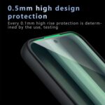 ⁦جراب حماية من ليمكسي لموبايل اوبو A6 برو 5G مع حماية مضادة للبصمات والسقوط من السيليكون المرن غير القابل للانزلاق + جراب حماية شفاف من الاكريليك⁩ - الصورة ⁦5⁩