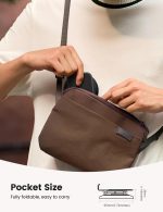 ⁦حامل هاتف دوار بزاوية 360 درجة، قاعدة حامل موبايل للمكتب قابلة للطي والتعديل بالكامل، حامل هاتف مكتبي قابل للطي لموبايل آيفون 15/14/13 برو ماكس بلس واي باد وسامسونج (أسود)⁩ - الصورة ⁦4⁩