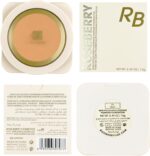 ⁦بودرة أساس RB-CP0797 بتركيبة عالية التغطية لتركيز مثالي على نعومة البشرة مع إسفنجة ناعمة من روز بيري، بوزن 14 جم، (درجة 03 شيل)⁩ - الصورة ⁦3⁩