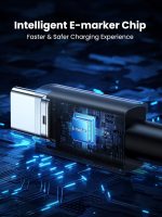 كابل شحن سريع L513 USB-C إلى USB-C PD من يوجرين بطول 2 م لون رمادي سبيس جراي - الصورة 6