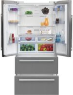 ⁦Beko Refrigerator 2 Doors and 2 Drawers - Digital Touch Screen - gross capacity : 605 L - Net capacity : 539 Liters - Inverter - NoFrost - GNE60500X⁩ - الصورة ⁦2⁩