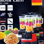 خلاط فندقي المانيا 2.5 لتر بيكسر الثلج بقوة 4500 وات و 15 سرعات بخصيه التحكم +برطمان ضمان سنه من فضي كريST