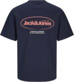 ⁦JACK & JONES Men's Bradley Graphic O-Neck Short-Sleeves T-Shirt (pack of 1)⁩ - الصورة ⁦8⁩