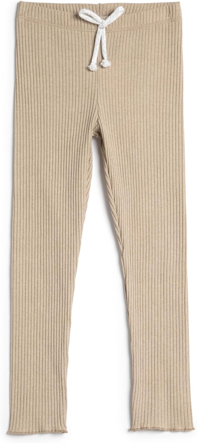 KOTON Girls Leggings Drawstring Ribbed Leggings