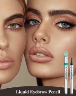 ⁦قلم تحديد الحواجب للحصول على حواجب مايكرو بليدينج، قلم تاتو بـ 4 نقاط لحواجب طبيعية بخطوط دقيقة وممتلئة، مقاوم للمياه يدوم طويلا لمحبي الجمال (بني فاتح)⁩ - الصورة ⁦9⁩