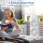 Mobile Air Conditioner, USB Portable Air Cooler, Mini Air Conditioner, Portable Air Cooler Fan, 3 Wind Speeds, Spray Function, 7 Colours Light - الصورة 6