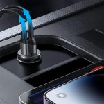 ⁦شاحن للسيارة صغير بقدرة 30 وات بمنفذين (توصيل الطاقة PD وUSB) من جوي رووم، أسود، JR-CCN05⁩ - الصورة ⁦6⁩