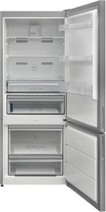 ⁦TORNADO Refrigerator Digital, Bottom Freezer, Advanced No Frost 430 Liter, Shiny Silver RF-452BVT-SLS⁩ - الصورة ⁦2⁩