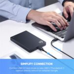 كابل قرص صلب USB C من يوجرين مايكرو B إلى نوع متوافق مع 3.0 خارجي محمول وهارد SSD وHDD مثل دبليو دي ماي باسبورت وسيجيت اكسبانشن/باك اب بلاس وتوشيبا كانفيو وماكستور وسامسونج M3 1 متر - الصورة 2