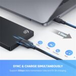 كابل قرص صلب USB C من يوجرين مايكرو B إلى نوع متوافق مع 3.0 خارجي محمول وهارد SSD وHDD مثل دبليو دي ماي باسبورت وسيجيت اكسبانشن/باك اب بلاس وتوشيبا كانفيو وماكستور وسامسونج M3 1 متر - الصورة 5