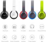 Wireless Bluetooth Earphone P47 with Mic for Laptop, Mobile Phone, PC, Over Ear Stereo Music Headset, Deep Bass,Soft-Earpads, Headset For Gaming, with SD Memory Card Support & FM & AUX & Micro (Black) - الصورة 6