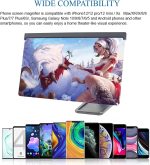 ⁦مكبر شاشة ثلاثي الأبعاد HD 12 بوصة للموبايل لعرض الأفلام والفيديوهات والألعاب مع حامل قابل للطي بزاوية قابلة للتعديل، مكبر شاشة متوافق مع جميع الموبايلات الذكية (لون أسود)⁩ - الصورة ⁦5⁩