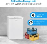 ⁦Bomann Freezer with 91 L Net Capacity, Small Freezer with Acoustic Door Warning Signal, Mini Fridg with Quick Freeze Function and 4 Star Marking, Door Hinge Changeable, GS 7243 White [Energy Class E]⁩ - الصورة ⁦5⁩
