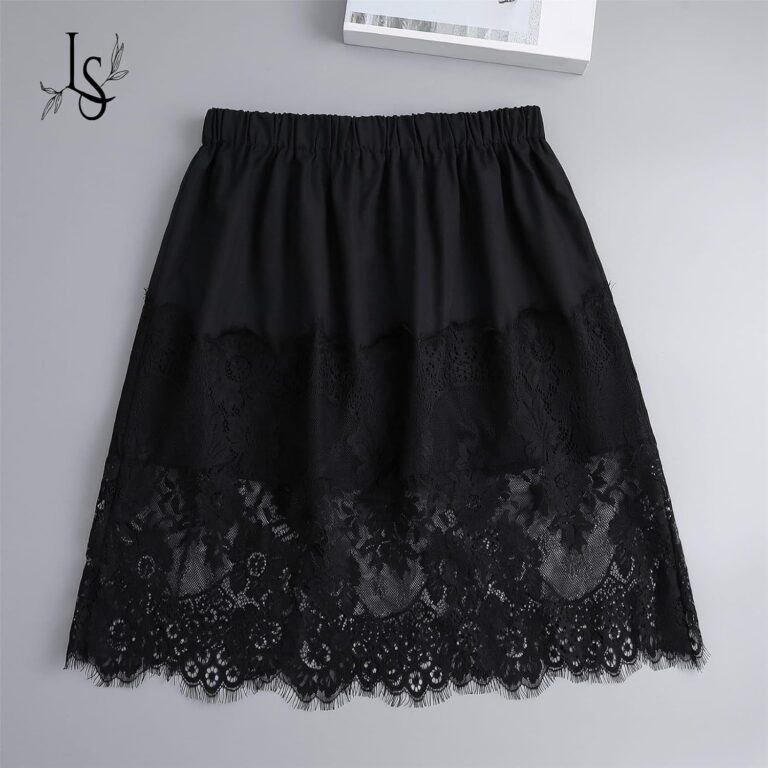 Lavito French Lace Fabric Extension Pocket with Its Unique Shape