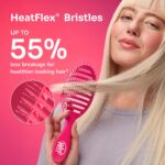 ⁦فرشاة سبيد دراي من ويت براش، تصميم بفتحات تهوية وشعيرات فائقة النعومة هيت فليكس تجف بامان مع مقبض مريح للتحكم بتشابك الشعر الذي لا يمكن التحكم فيه، تصفيف شعر بدون الم⁩ - الصورة ⁦6⁩