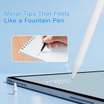Replacement Pencil Tips for Apple Pencil Pro,Upgraded Pencil Tips fit for Apple 2nd 1st Gen USB-C,and Logitech Crayon Digital Pencil,Pencil Tips Pad Pro Pencil,No Wear Out Fine Point Resistance - الصورة 3