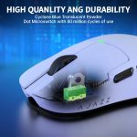 ⁦ماوس ألعاب AJ159 مزدوج وخفيف الوزن مع مستقبل سلكي من نوع C وUSB مع مستشعر PAW3395 و5 أزرار قابلة للبرمجة بتصميم مريح ومتناسق لأجهزة بلاي ستيشن 4 واكس بوكس والكمبيوتر وماك من اجاز⁩ - الصورة ⁦7⁩