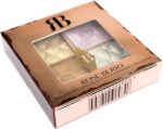 ⁦بودرة هايلايتر طراز RB-1079، متعددة الابعاد من روز بيري، باليت احترافية تحوي 4 درجات لون، 14 جم، لون ايه⁩ - الصورة ⁦2⁩