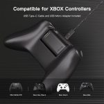 ⁦وحدة بطاريات قابلة لإعادة الشحن لذراع تحكم Xbox S/X/ون/اليت، اكسسوارات ذراع تحكم للعبة Xbox X/S مع شاحن بتقنية الشحن السريع وكابل شحن USB-C بطول 3 م⁩ - الصورة ⁦2⁩