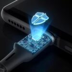 ⁦كيبل شحن سريع من USB-C الى USB-C بقدرة 100 واط | مضفر | مؤشر LED | موصل قوي من الستانلس ستيل⁩ - الصورة ⁦7⁩