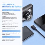 كابل قرص صلب USB C من يوجرين مايكرو B إلى نوع متوافق مع 3.0 خارجي محمول وهارد SSD وHDD مثل دبليو دي ماي باسبورت وسيجيت اكسبانشن/باك اب بلاس وتوشيبا كانفيو وماكستور وسامسونج M3 1 متر - الصورة 3