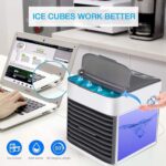 ⁦تكييف هواء محمول فائق الهدوء للسيارة، مروحة تبريد صديقة للبيئة بمنفذ USB - للمكتب والسفر والاسرة⁩ - الصورة ⁦7⁩