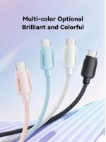 ⁦Essager 01 7A 100W USB-C (SuperVooc, SuperCharge, FlashCharge) Cable – USB-A to USB-C – PD3.0/QC3.0 – Nylon Braided – for Samsung, Huawei, HONOR, OPPO, VIVO, OnePlus, Realme (Black, 1 meter)⁩ - الصورة ⁦4⁩