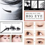 BLACK Mascara Waterproof, Volume and Length Waterproof,Extra Long Thick 5D - BLACK,Lengthening,False Lash Effect - الصورة 3