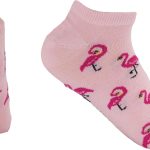 flamingo printed calf socks For Women 60223-P