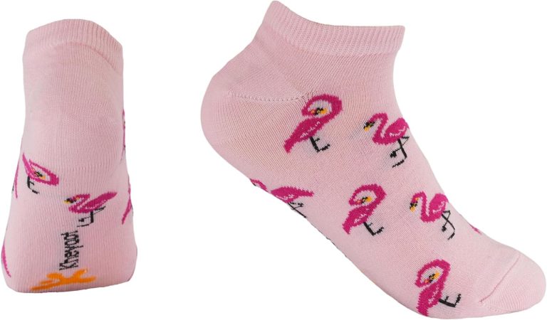 flamingo printed calf socks For Women 60223-P