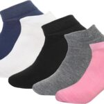 White Flower Girls Set Of 5 Pieces Ankle Socks Socks