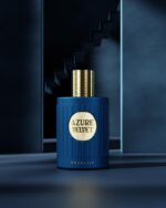 ⁦Khadlaj Azure Velvet, Luxury Perfume, Blue and Gold For Men⁩ - الصورة ⁦4⁩