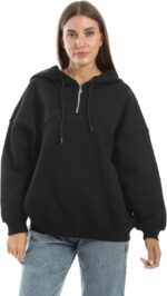 Andora Womens Comfy Hooded Long Sleeves Trendy Sweatshirt