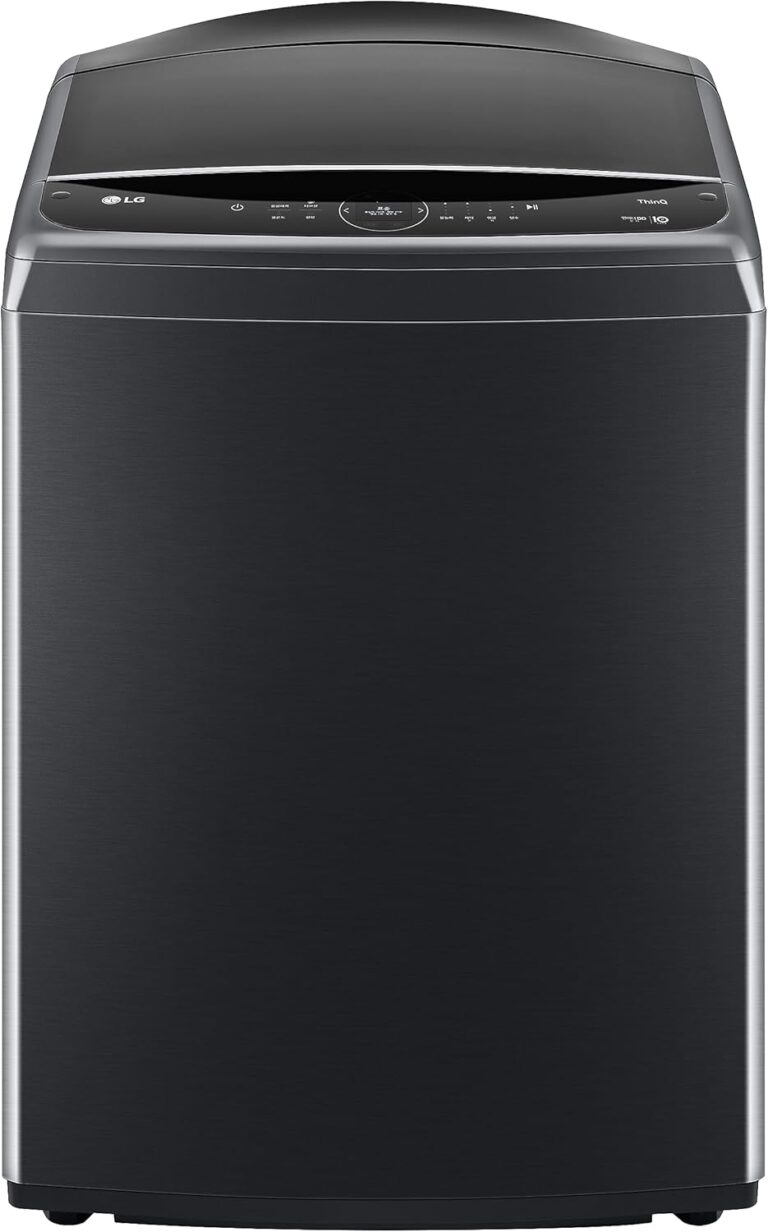 LG Washer Top Load, AIDD Motor, Turbo Wash 3D, 6 Motion, 23 kg, Black Steel - T23H9EFHST