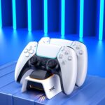 ⁦شاحن وحدة تحكم Playstation 5، قاعدة شحن لوحدة تحكم Playstation 5 من دوبي⁩ - الصورة ⁦2⁩