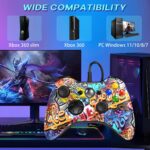 ⁦Wired USB Controller Gamepad Joystick for Microsoft Xbox 360 Console Windows PC Laptop Computer Video Game Color⁩ - الصورة ⁦2⁩
