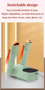 HEAVY DUTY SHOE DRYER - A must-have for outdoor enthusiasts, this shoe dryer accommodates different types of shoes, ensuring they are dry and ready for your next adventure.(White) - الصورة 5