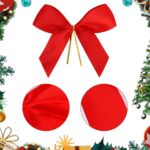 ⁦Pack of 36 Christmas Bows Red Ribbon Bow, Christmas Bow with Golden Ties, Red Christmas Tree Bows, Christmas Bows Decoration for Christmas Tree, Christmas Wreath, Gift Decoration⁩ - الصورة ⁦6⁩