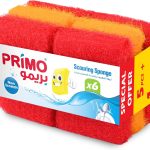 اسفنج مواعين بريمو - ستايل قنفذ – 6 قطعة - من وريتكس