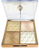 ⁦بودرة هايلايتر طراز RB-1079، متعددة الابعاد من روز بيري، باليت احترافية تحوي 4 درجات لون، 14 جم، لون ايه⁩ - الصورة ⁦5⁩